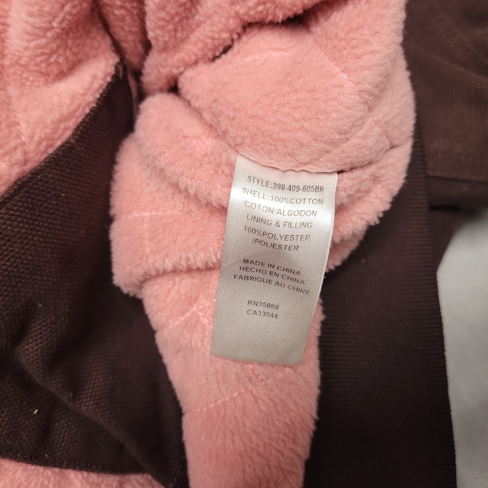Roper Canvas Jacket Women L Brown Hooded Western Workwear Fleece Lined Active - Picture 4 of 6